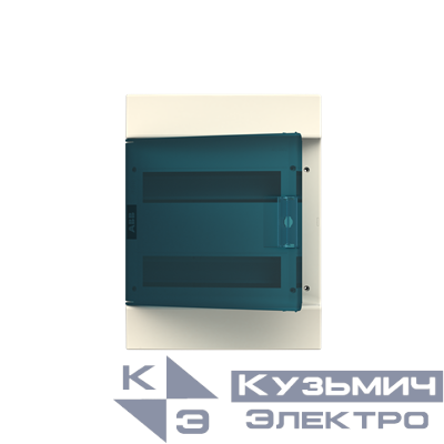 Бокс настенный Mistral41 24М(2х12)  прозрачная дверь, +PE+N (32 клемм), 292х257х ABB 1SPE007717F0521