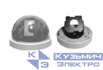 SpyG GL-608P Мини-купол с пластиковым креплением  (для безкорпусных камер 32х32), 86x63.5мм черный РАСПРОДАЖА