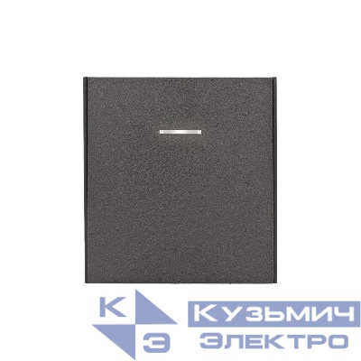 Выключатель 1-кл. СП STRONG MIELE 10А с подсветкой графит Kranz KR-78-0713-6