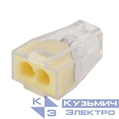 Клемма строительно-монтажная СМК 102 NO-222-29 2-проводная 1.0-2.5кв.мм (уп.4шт) Эра Б0033402