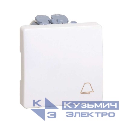 Механизм кнопки клавишной "свет" 10А 250В Simon27 сл. кость 27151-62