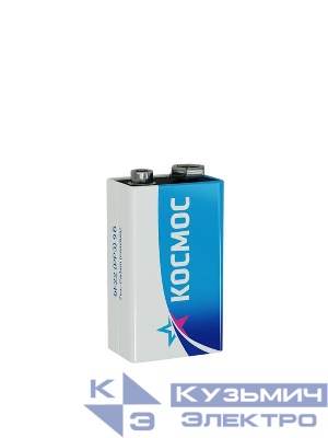 Элемент питания солевой "крона" 6F22 (1S) КОСМОС KOC6F22