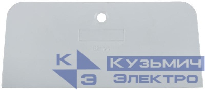 Шпатель 180мм резиновый бел. КУРС 06860