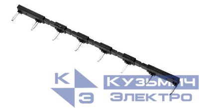 Соединитель шинный 8п для розеток 95.03 95.05 черн. (уп.10шт) FINDER 095180