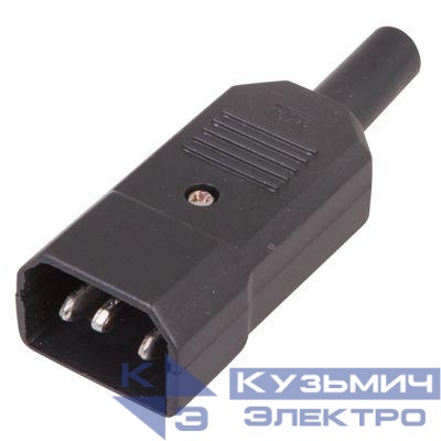 Штекер сетевой на шнур (уп.25шт) Rexant 11-0003