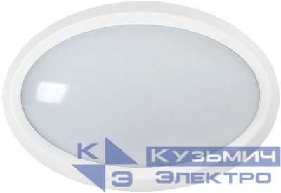 Светильник светодиодный ДПО 5020 8Вт 4000К IP65 овал бел. IEK LDPO0-5020-08-4000-K01