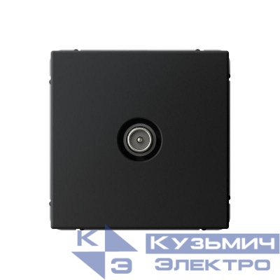 Розетка телевизионная оконечная TV ArtGallery 1дБ механизм карбон SE GAL001091