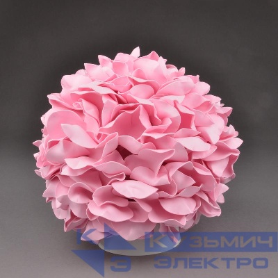 Светильник Гортензия ULW-R07 T/3000K/150C/A белый/свет. роза с лампой в/к E27 3000К D150мм прозр. основание бел. Uniel UL-00007227