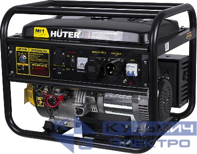 Бензогенератор DY6500LXA (с АВР) 1ф 5000Вт электростартер HUTER 64/1/27