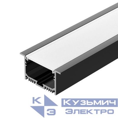 Профиль SL-LINIA62-F-2500 BLACK+OPAL с экраном алюм. Arlight 036307