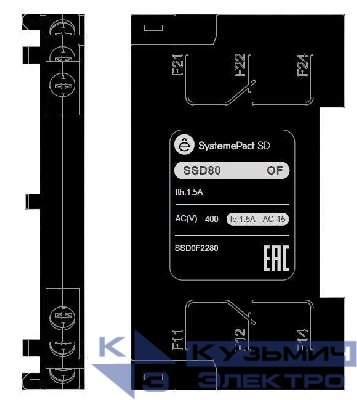 Контакт вспомогательный для SD80 2NO2NC SE SSDOF2280