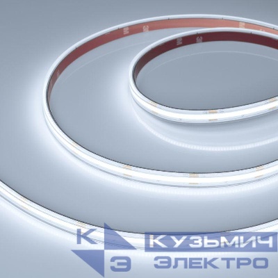 Лента светодиодная COB-PS-X420-12mm 24V White 6000К 4.8Вт/м IP67 герметичная (уп.15м) Arlight 049053
