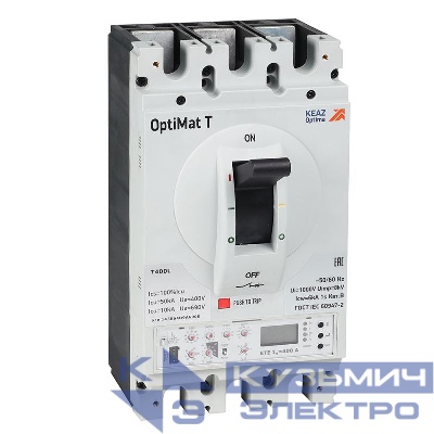 Выключатель автоматический 3п 630А OptiMat T630L ETE КЭАЗ 355927