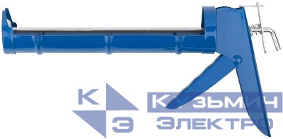 Пистолет для герметика 225мм полукорпусной гладкий шток FIT 14209