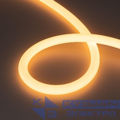 Лента светодиодная MOONLIGHT-TOP-A336-D18mm 24V Warm 2300К 360deg 14.4Вт/м IP65 2835 wire x1 прямой вывод кабеля герметичная (уп.5м) Arlight 038761