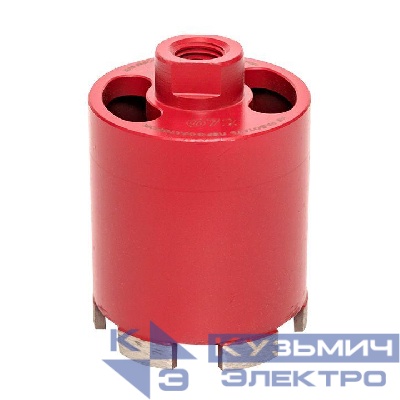 Коронка алмазная для дрелей с микроударом (верхнее пылеудаление) DCH-72MHS Micro Hit Laser M16 Professional EKF dch-72-mhs-m16