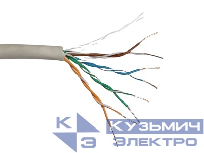 Кабель связи симметричный СКО U/UTP Сat 5e ZH нг(А)-HF 4х2x0,51 Premium Indoor 305м