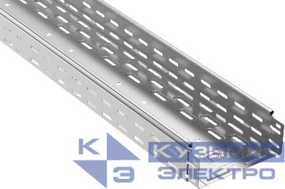 Лоток листовой перфорир. 300х80 L3000 сталь 1мм оцинк. IEK CLP10-080-300-100-3