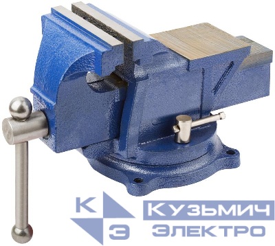 Тиски станочные поворотные усиленные 100мм 6.5кг FIT 59727