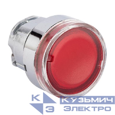 Механизм кнопки исполнительный XB4 красн. плоский возвратный без фиксации с подсветкой PROxima EKF XB4BW-R