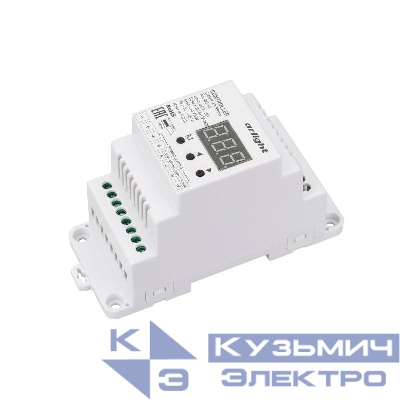 Контроллер SMART-K3-RGBW (12-36В 4х5А DIN 2.4G) (IP20 пластик) Arlight 022493