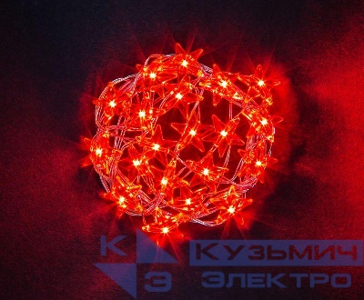 Гирлянда светодиодная "Красные звездочки" 14 051 NGF-DM003-20R-2AA Navigator 14051