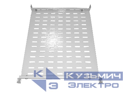 Полка для шкафа глубиной 600 (443х400), с ушками, серая, 60 кг