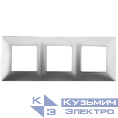 Рамка 3-м 14-5003-03 Elegance алюм. ЭРА Б0034395