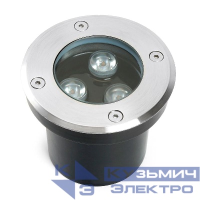 Светильник SP2801 3Вт 3000К IP67 AC/DC 12-24В D100хH80мм внутр. d70мм тротуарный FERON 48452