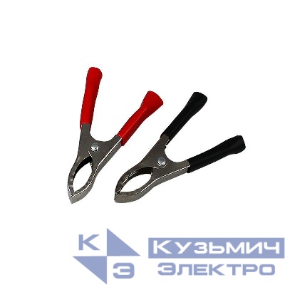 Зажим "крокодил" 30А 75мм (пакет Боб) (уп.2шт) Rexant 16-0015-9