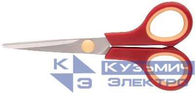 Ножницы бытовые нержавеющие прорезиненные ручки толщина лезвия 1.4мм 135мм КУРС 67328