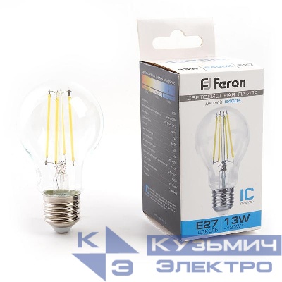 Лампа светодиодная LB-613 13Вт 6400К E27 230В FERON 48283