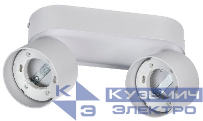 Светильник 4042 2хGX53 настенно-потолочный бел. IEK LT-USB0-4042-GX53-1-K01