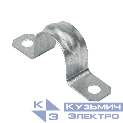 Скоба крепежная двухлапковая d21-22мм метал. EKF sm-2-21-22