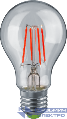 Лампа светодиодная 95 134 NLL-F-A60-5-230-R-E27 для гирлянд БелтЛайт красн. NAVIGATOR 95134