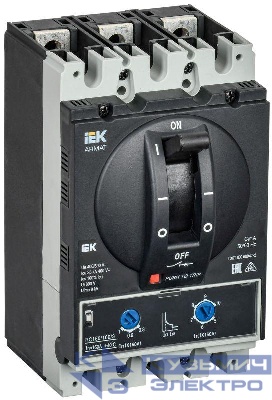 Выключатель автоматический в литом корпусе 3п D 35кА 160А расцепитель термомагнитный регулируемый ARMAT IEK AR-MCCB-3D-035-0160A-ATUC