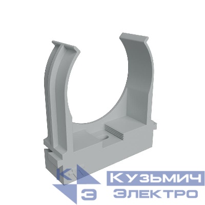 Крепеж-клипса для труб d40мм прямой монтаж сер. (уп.30шт) КМ LO67234