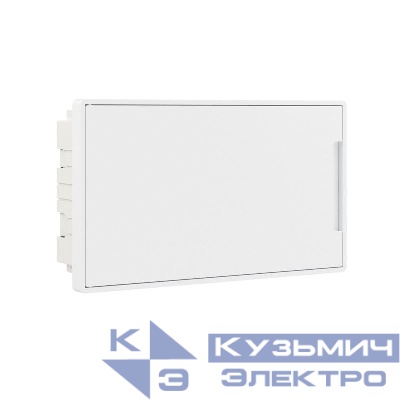 Щиток встраиваемый Фрейм (FRAME) ЩРв-п-18 18мод. с бел. дверцей с 2 шинами PEN на 8 и 10 отверст. бел. DKC F18B1WW