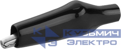 Зажим "крокодил" 5А 80 871 OAC-5A-40-B25 черн. ОНЛАЙТ 80871