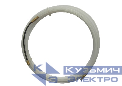 Устройство закладки кабеля (УЗК) 5м, нейлон диаметр 4мм, белый, Netko