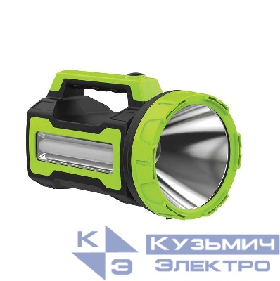 Фонарь аккумуляторный KOSMOS premium LED 10Вт боков. панель 3Вт 3 режима регулир. яркости ЗУ 220/12В USB выход КОСМОС KOSAccu9110WUSB