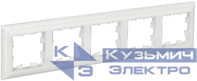 Рамка 5-м BRITE РУ-5-Бр бел./бел. IEK BR-M52-12-K01