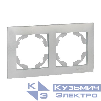 Рамка 2-м Валенсия сталь EKF EWM-G-302-30