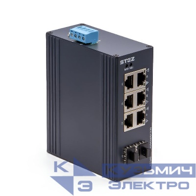 Коммутатор промышленный STEZ1006-2SFP-T СТЭЗ 70310006
