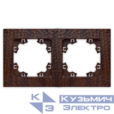 Рамка 2-м Афина фактурная универс. венге Universal A10044-V