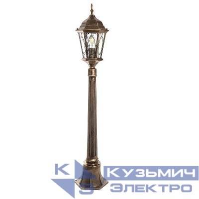 Светильник PL165 60Вт E27 230В садово-парковый черн. зол. FERON 11332