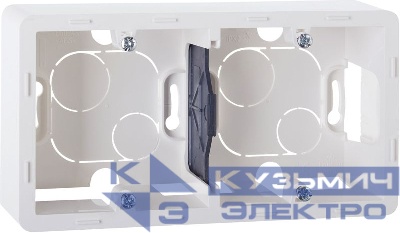 Коробка 2-м ОП Inspiria бел. IEK 673990