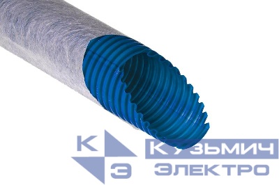 Труба гофрированная одностенная ПНД дренажная d50/40мм с фильтром зел. (уп.100м) Ruvinil Т1-ДР0-050Ф