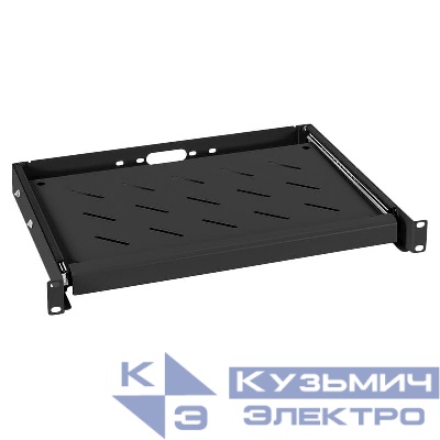 Полка 19дюйм выдвижная для клавиатуры JE10-BK черн. (RAL 9004) Cabeus 8633c