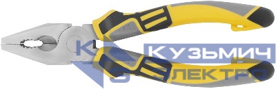 Плоскогубцы комбинированные "Смарт" трехцветные прорезиненные ручки никелевое покрытие 180мм FIT 50664